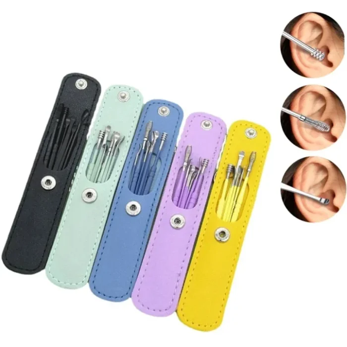 Ear Wax Cleaning Kit 6 Pcs - Ear Pick Tools - Image 2
